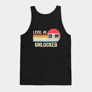 Level 40 Video 40th Birthday Tank Top